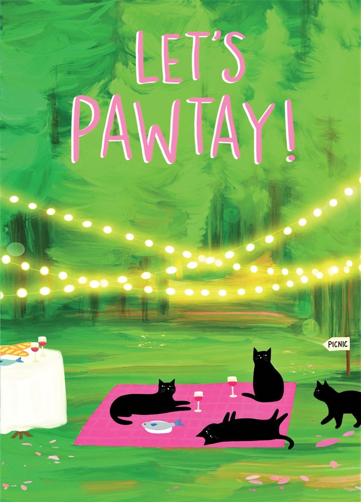 Let's Pawtay! Card