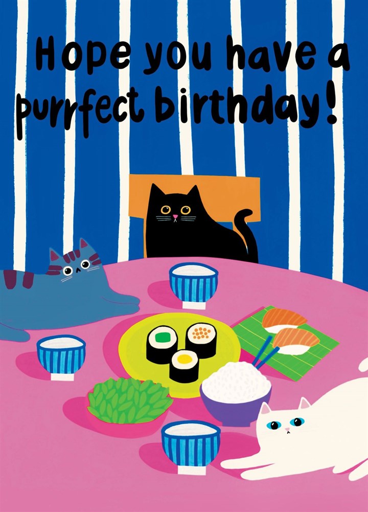 Cats And Sushi Card