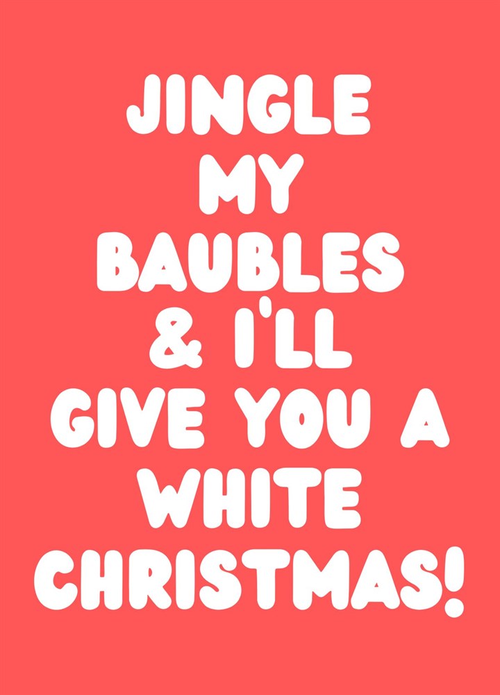 Jingle My Baubles Card