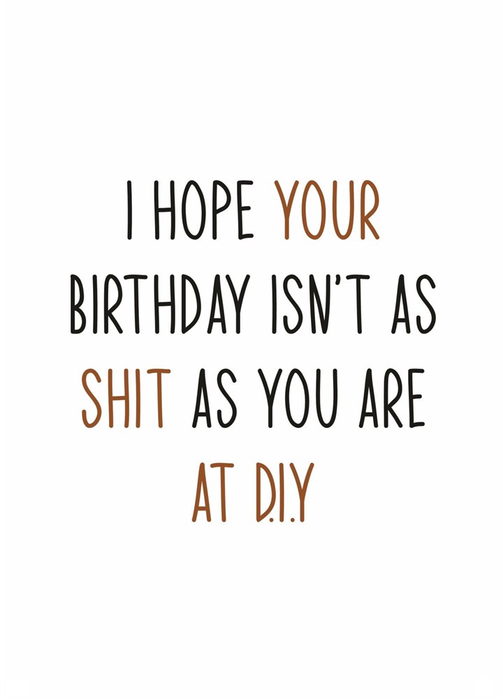 D.I.Y Birthday Card