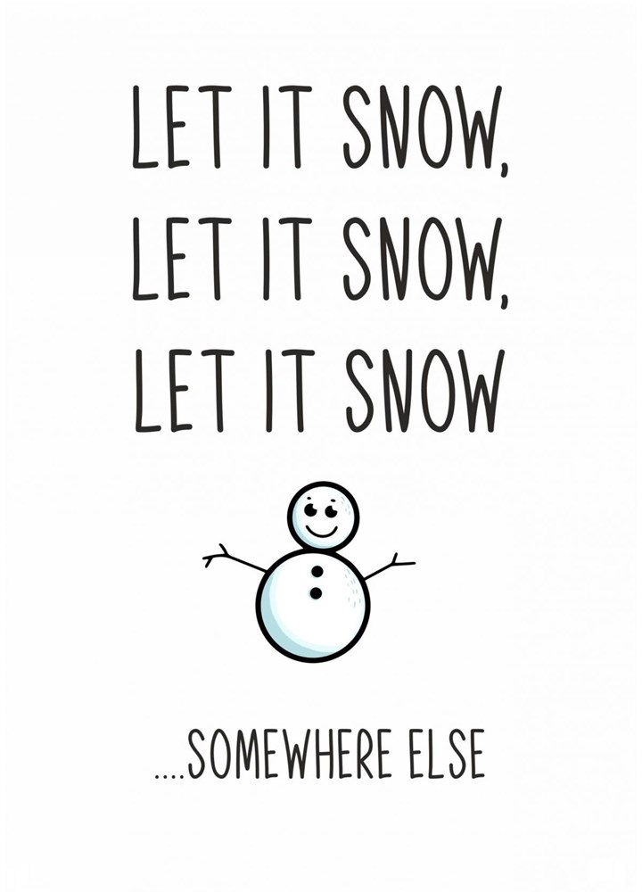 Let It Snow! Card
