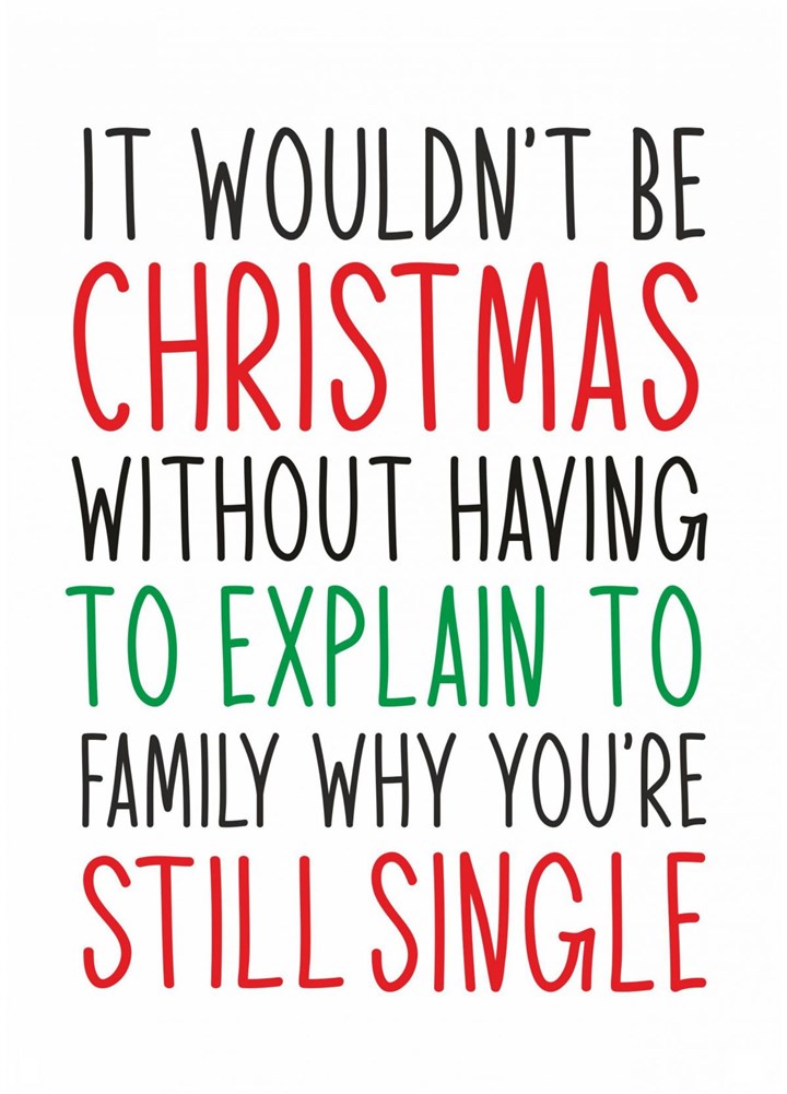 Single Christmas Card