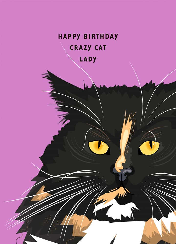 Crazy Cat Lady Card