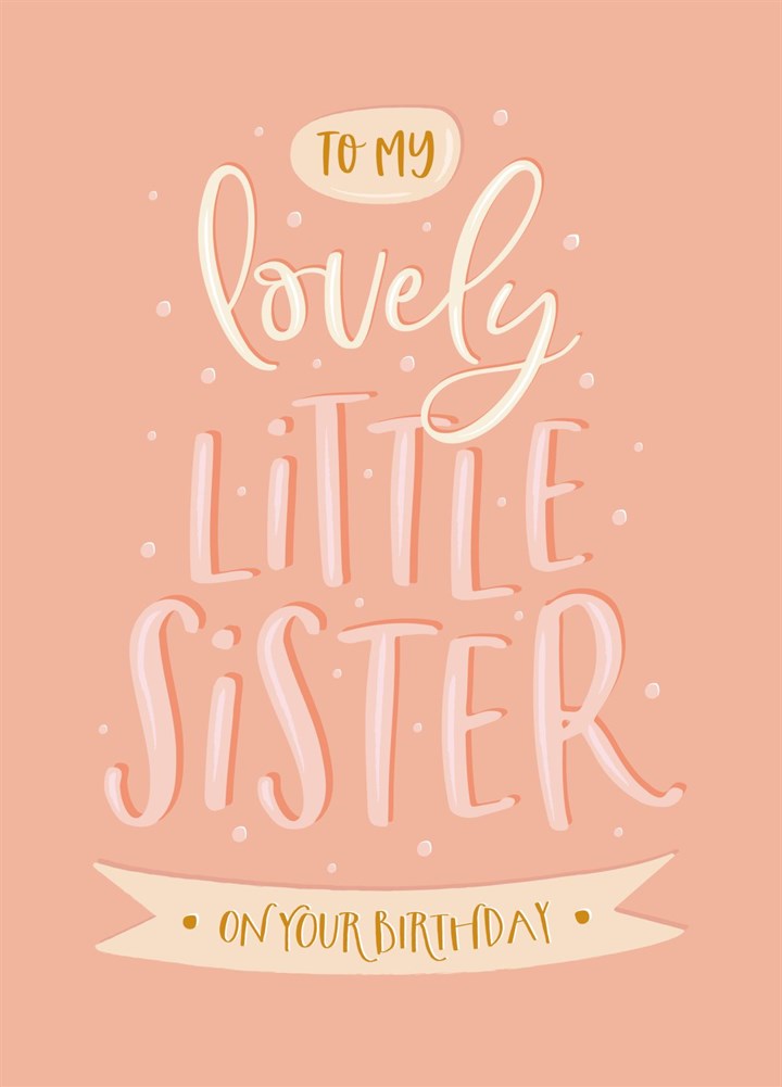 Lovely Little Sister Card