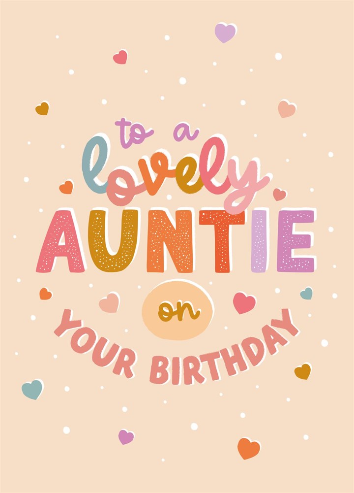 Happy Birthday Lovely Auntie Card