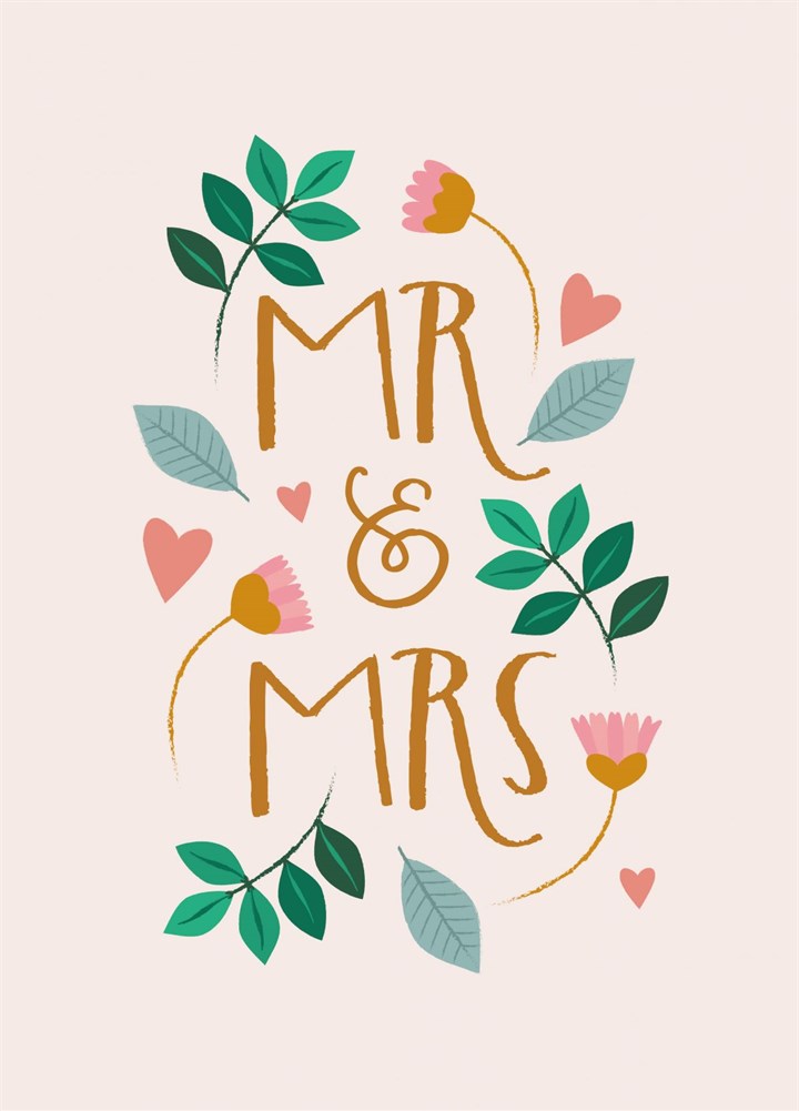 Congratulations Mr & Mrs! Card