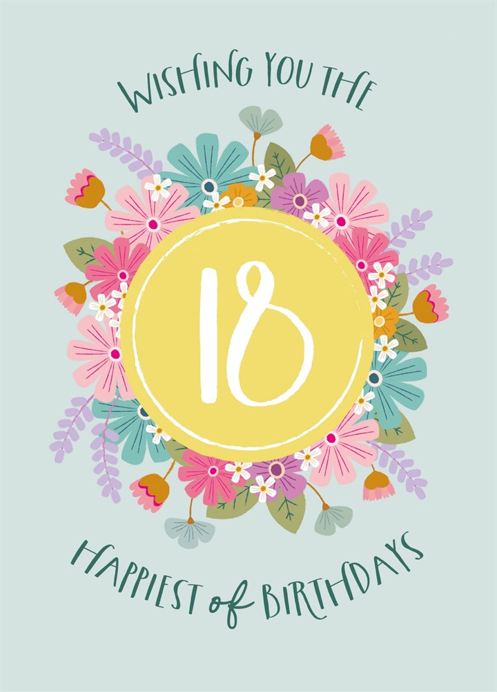 Happiest Of 18th Birthdays! Card