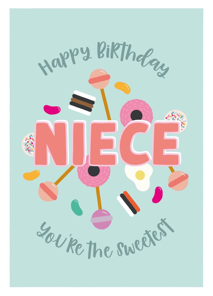 Happy Birthday Sweetest Niece Card