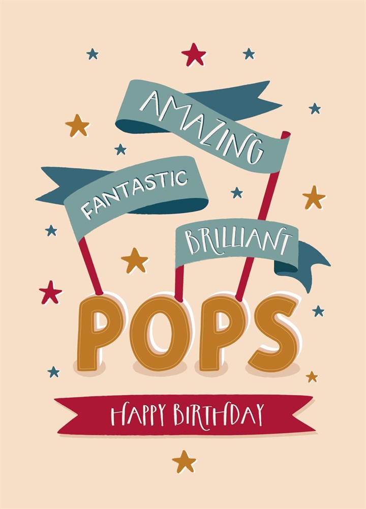Happy Birthday Amazing Pops Card
