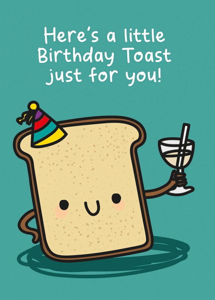 A Little Birthday Toast Card