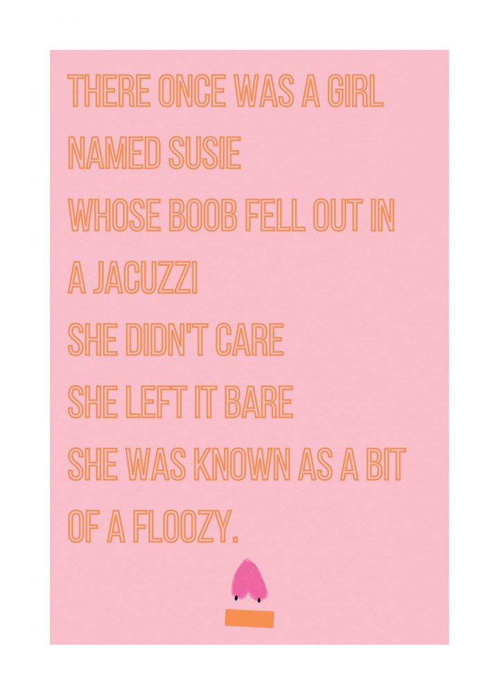 Susie In The Jacuzzi Card
