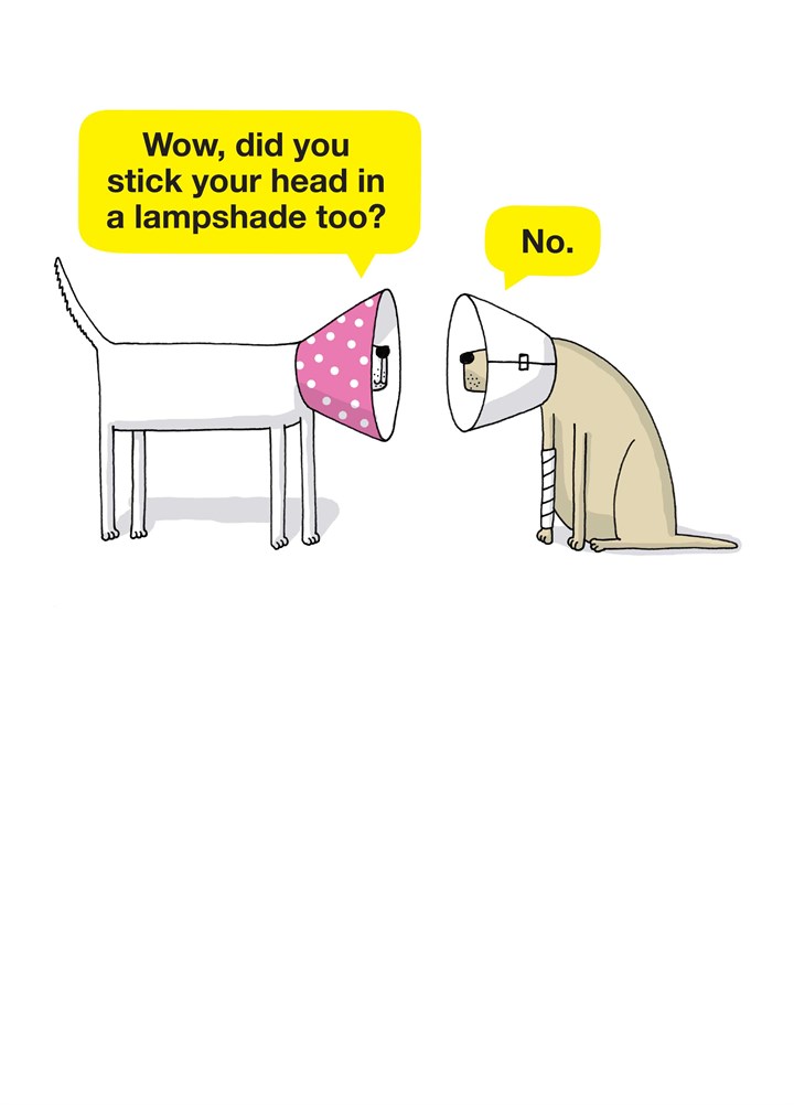 Dog Lampshade Card