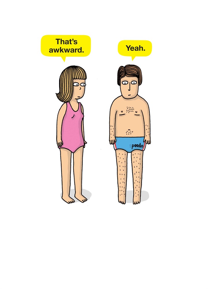 Awkward Swimwear Card