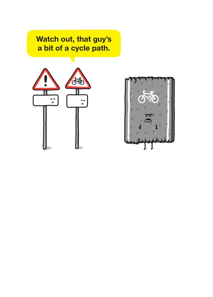 Bit Of A Cycle Path Card