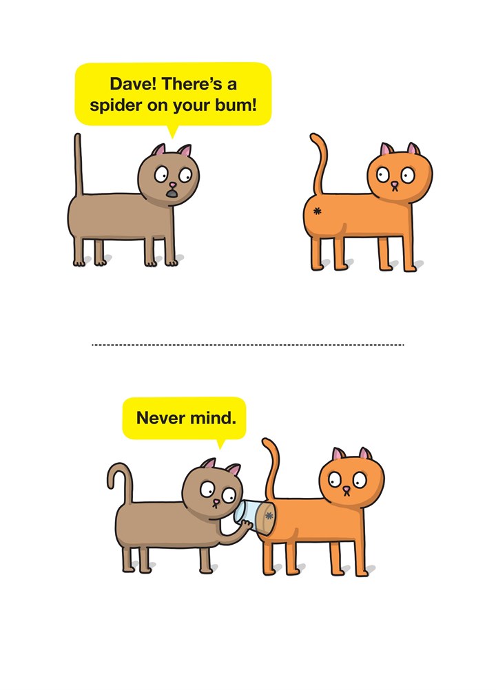 Spider On Your Bum Card