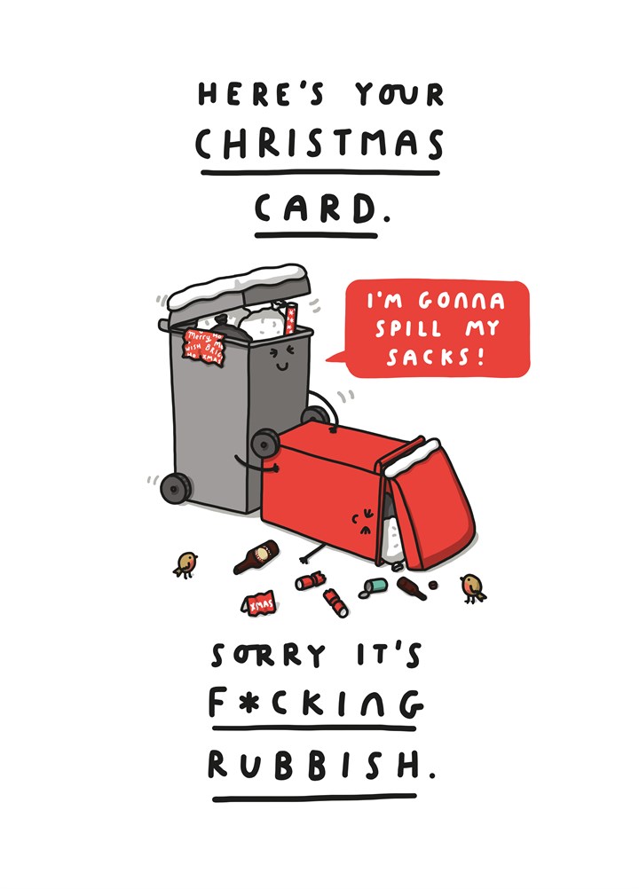 Rude Christmas Cards - Insulting & Offensive Xmas Cards - Scribbler