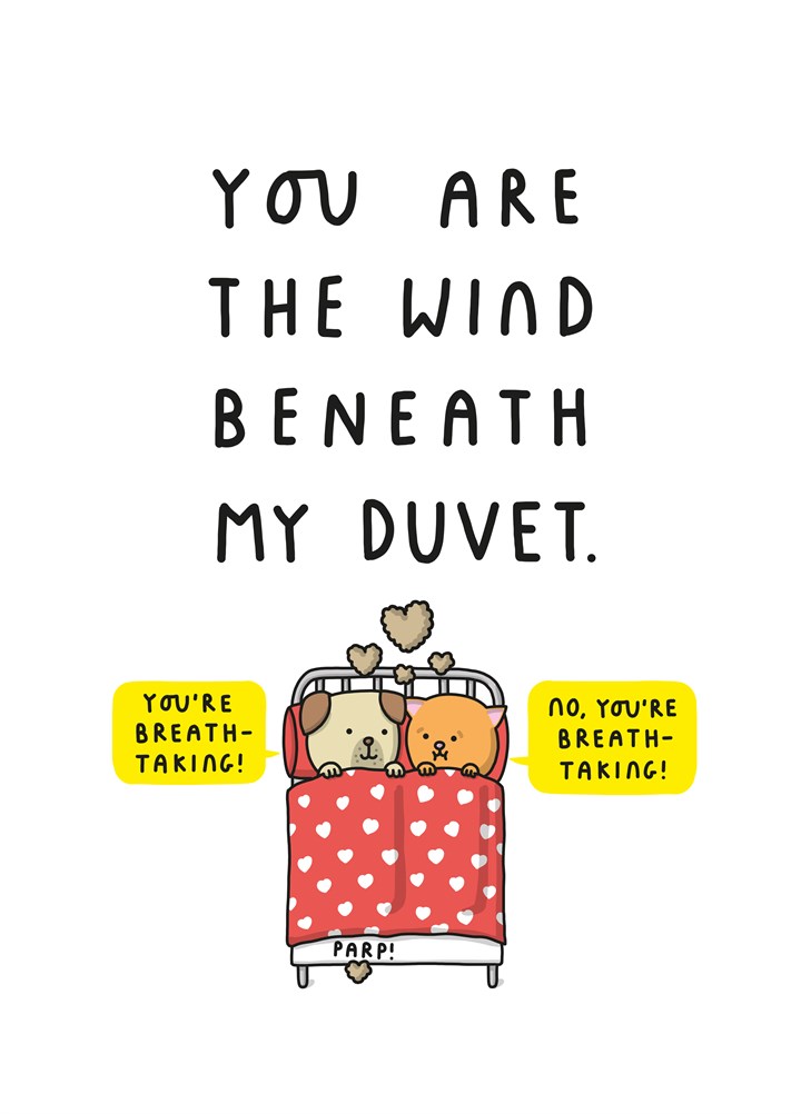 Wind Beneath My Duvet Card