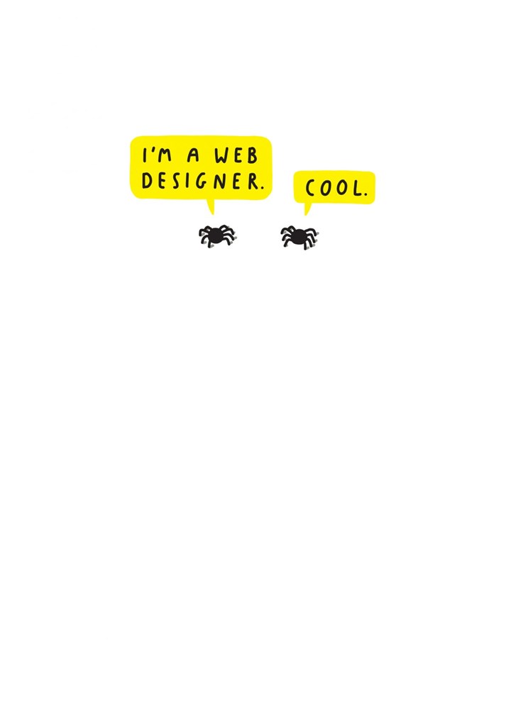 I'm A Web Designer Card