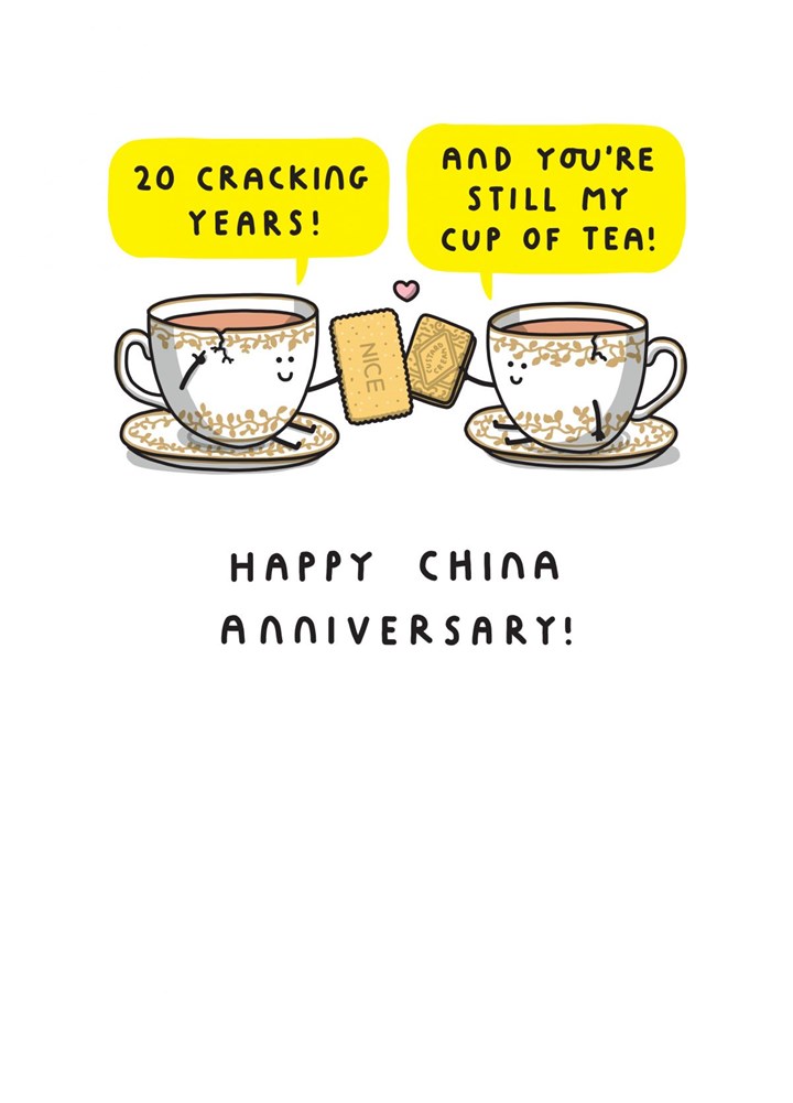 20 Cracking Years & Still My Cup Of Tea Card