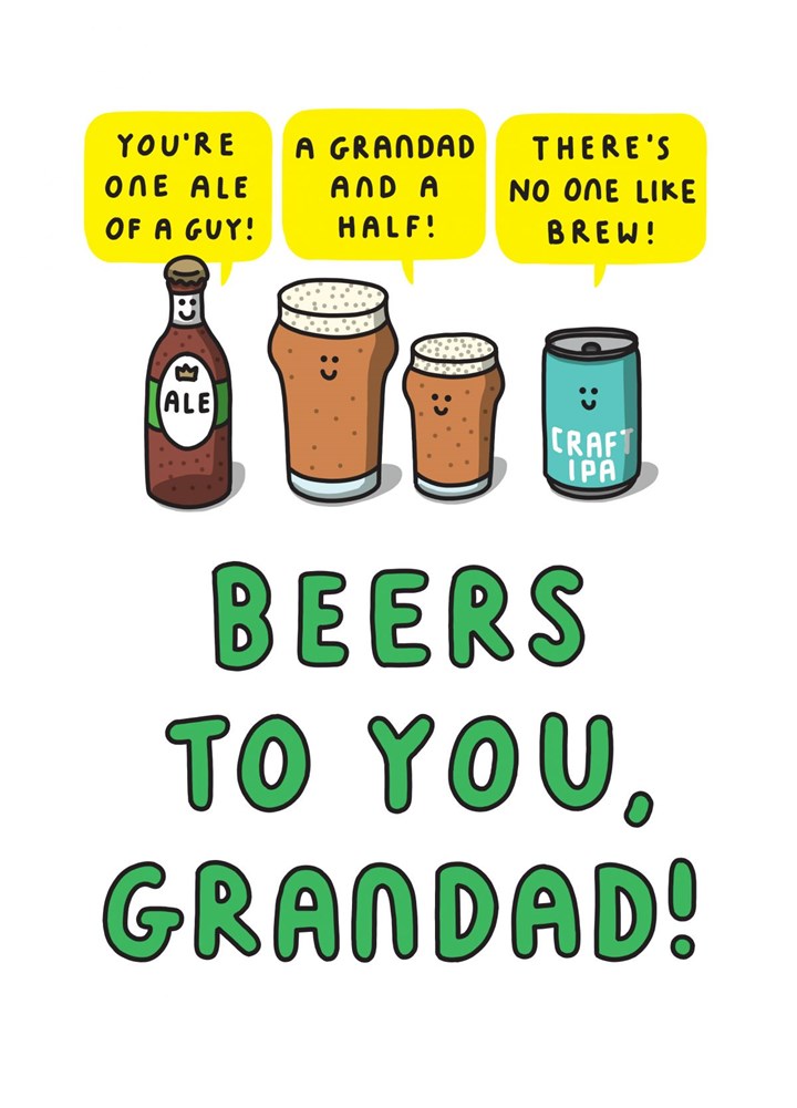 Beers To You, Grandad Card