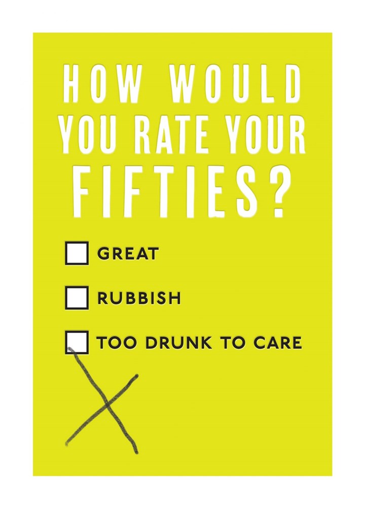 How Would You Rate Your Fifties? Card