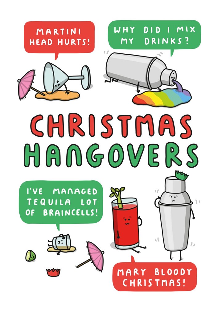 Christmas Hangovers Card