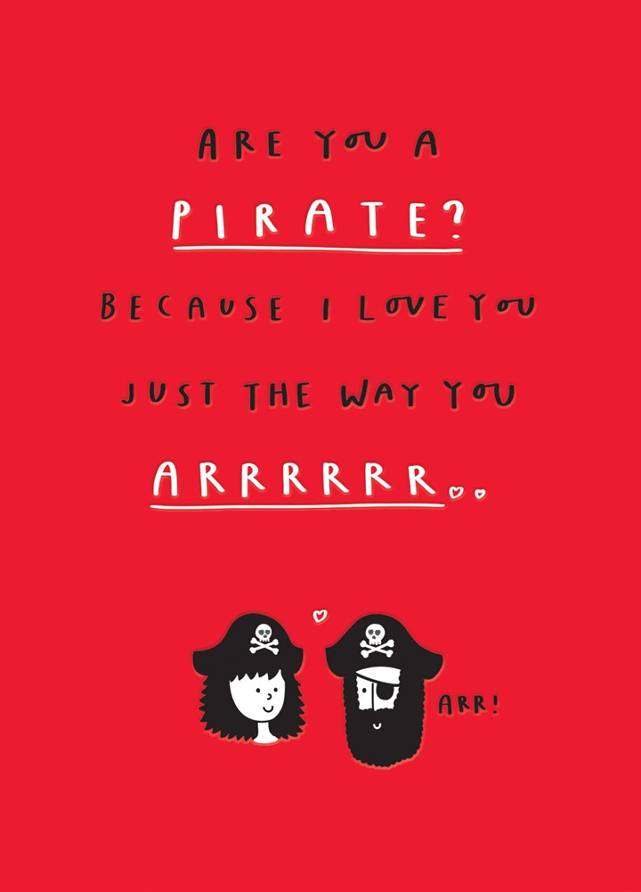 Are You A Pirate? Card