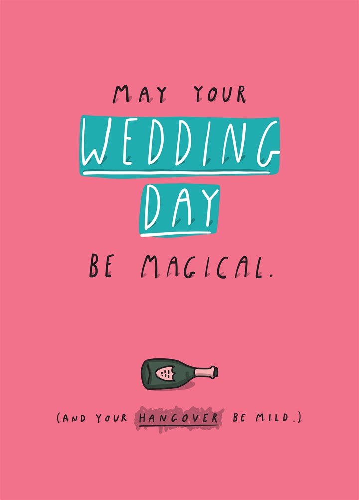 May Your Wedding Day Be Magical Card