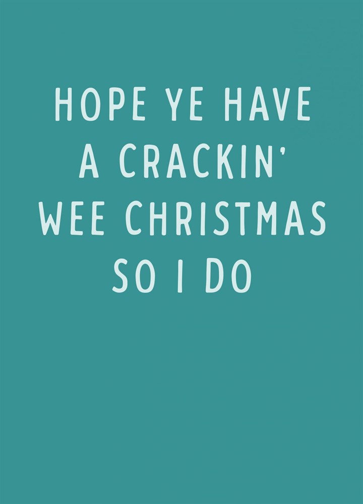 Crackin' Wee Christmas Card