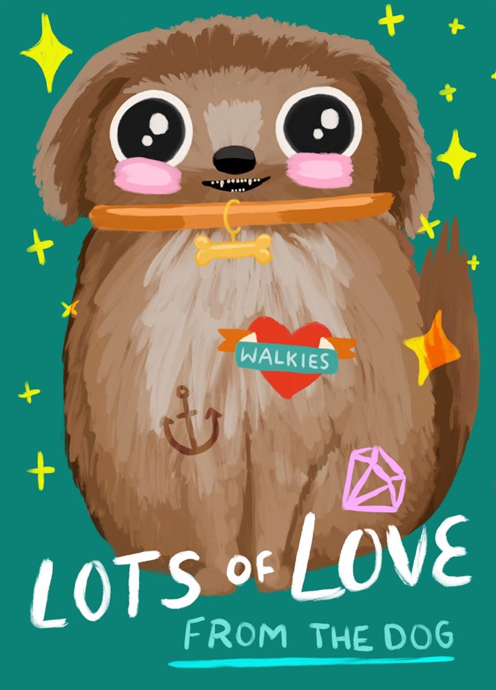 Love From The Dog Card