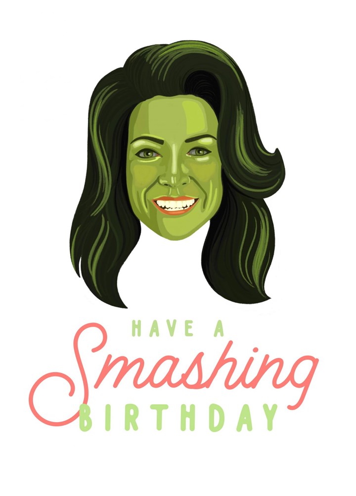 She Hulk Birthday Card