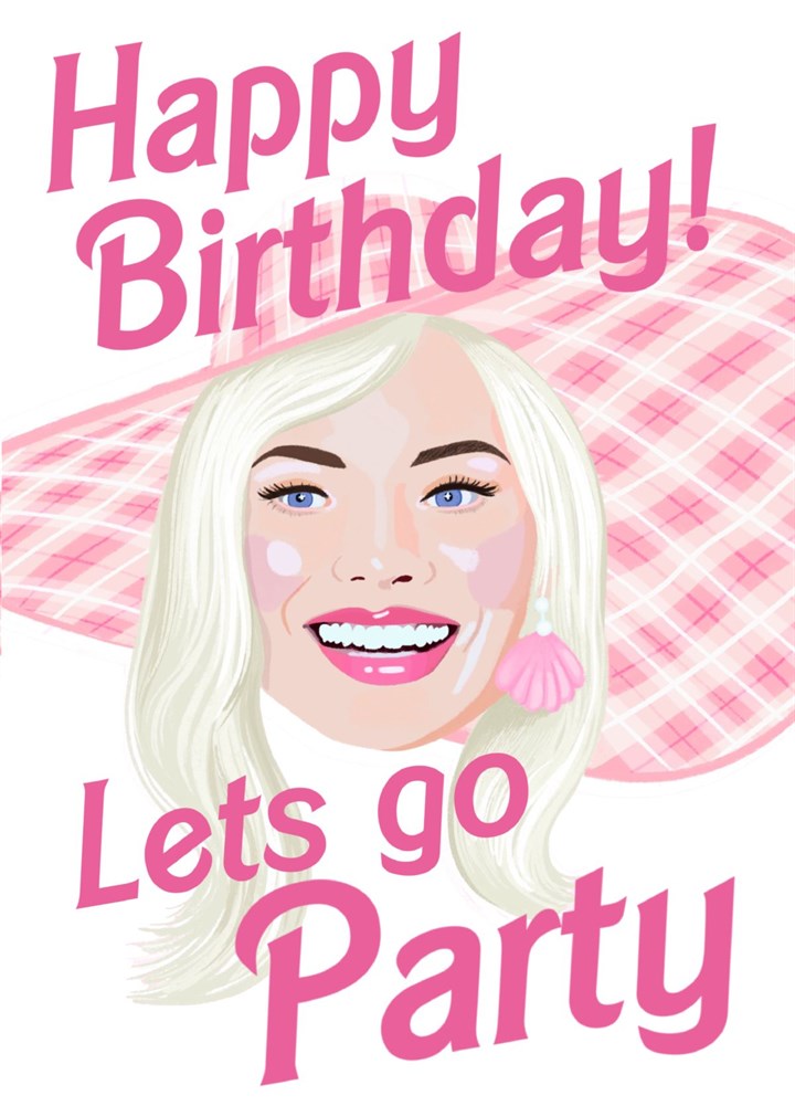 Barbie Birthday Party Card