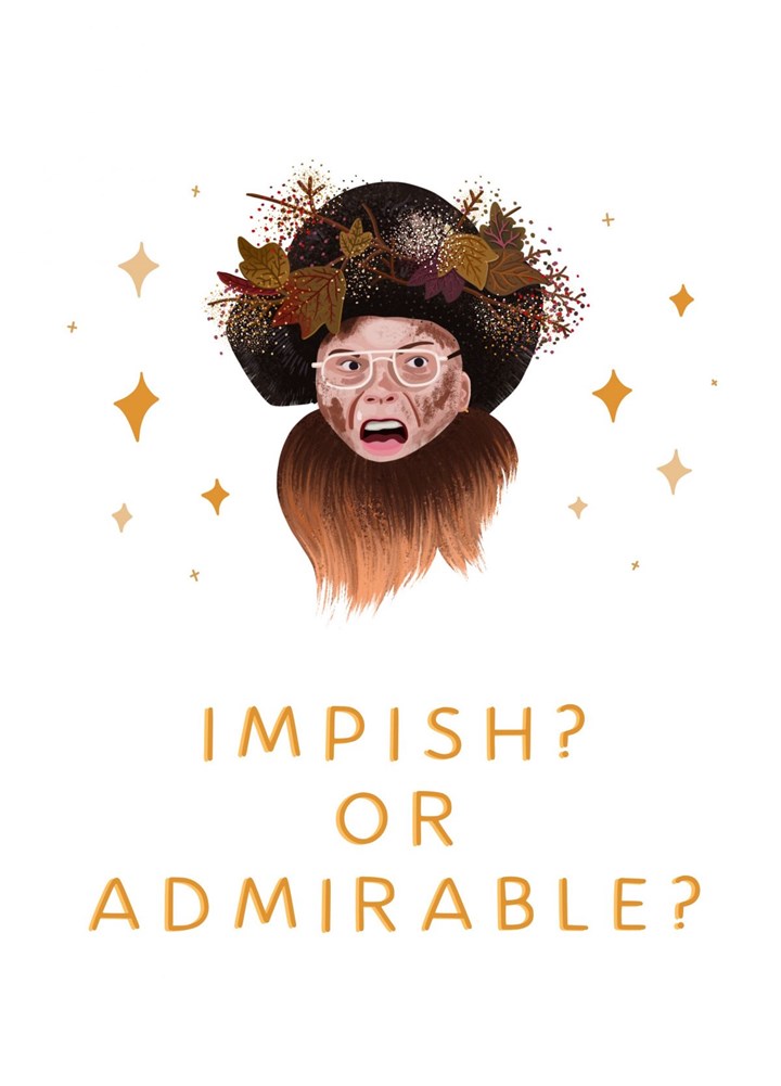Impish Or Admirable? Card