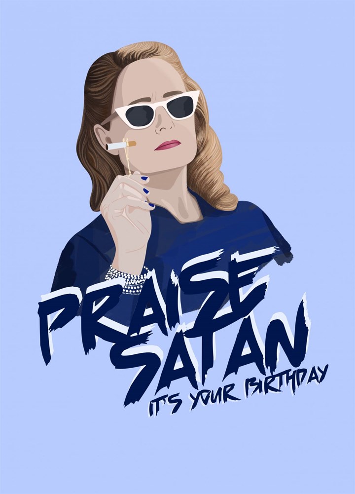 Praise Satan Zelda Birthday Card