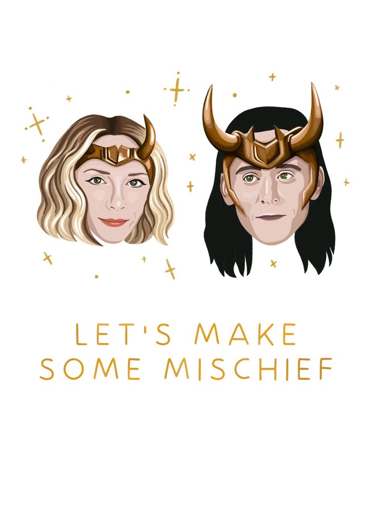 Sylvie And Loki 'Let's Make Mischief' Card
