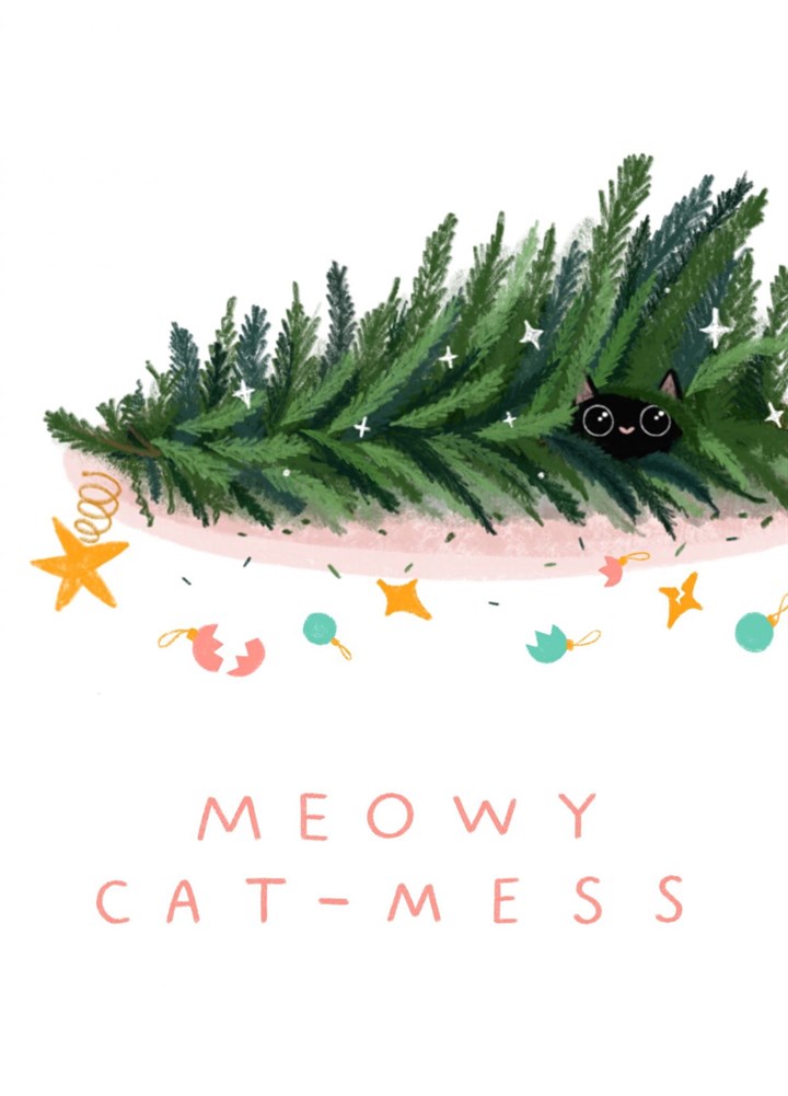 Meowy Cat-Mess Card