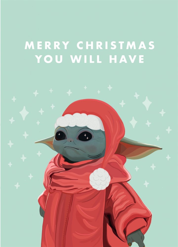 Baby Grogu Christmas Card