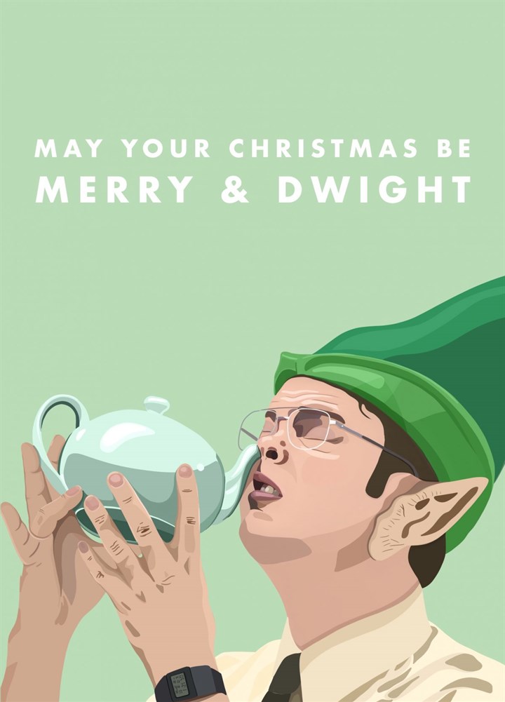 Merry And Dwight Christmas Card