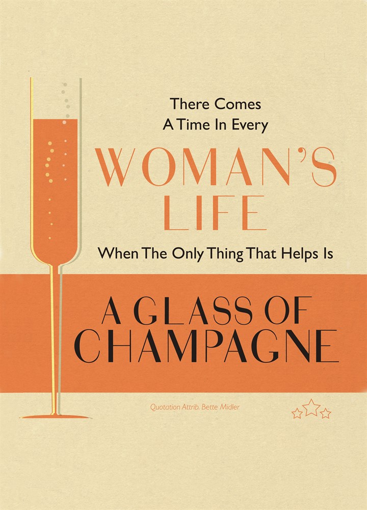 A Life Of Champagne Card
