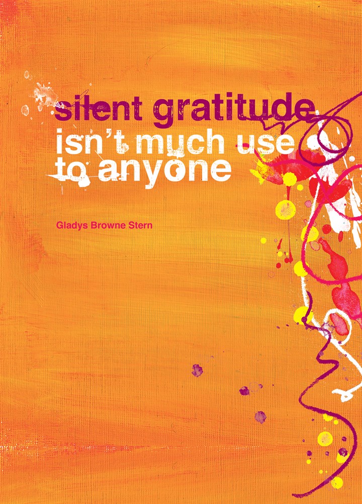 Silent Gratitude Card