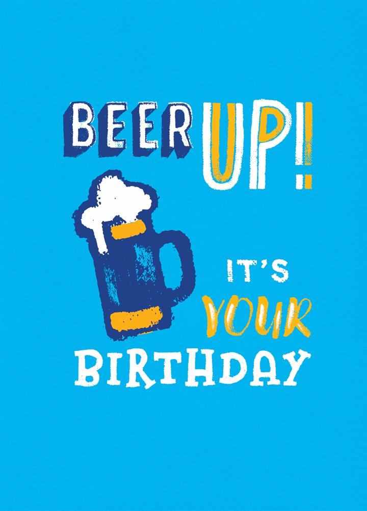 Birthday Beer Up Card