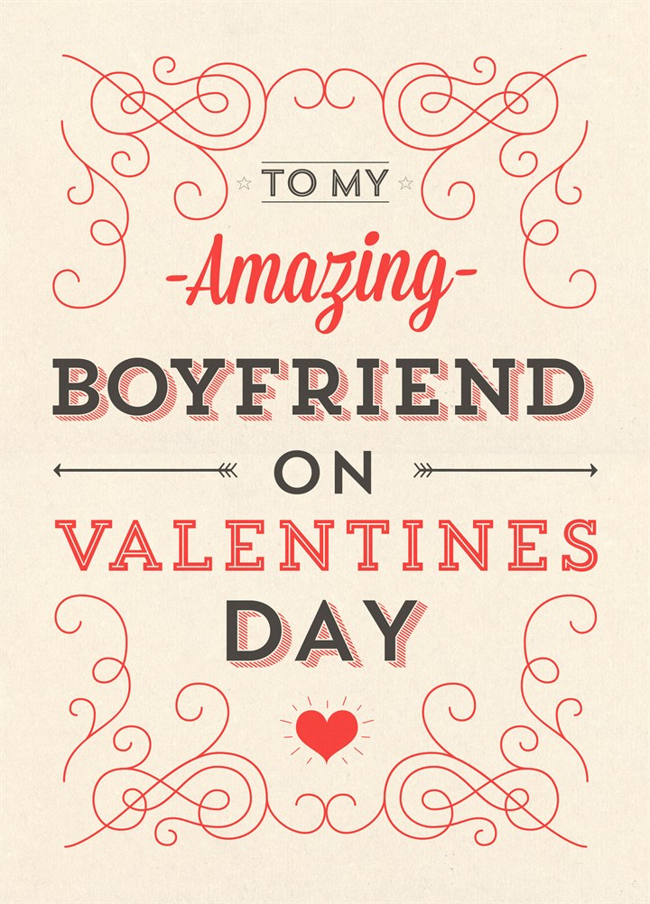Amazing Boyfriend Card