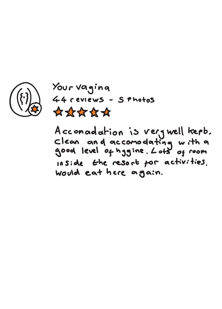 Google Review Vagina Card