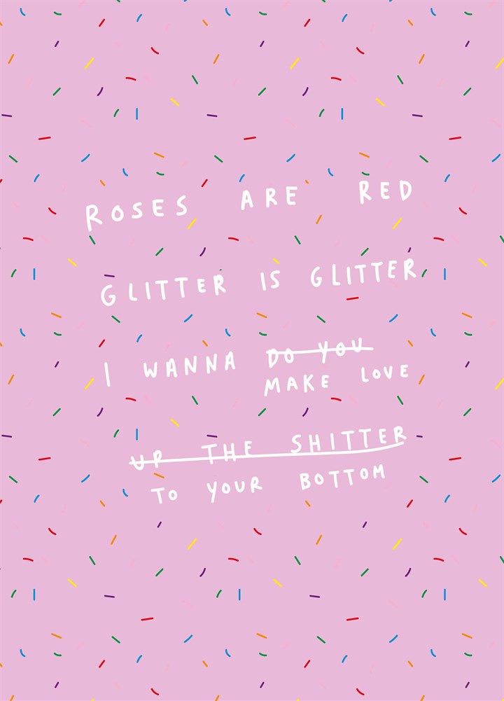 Glitter Is Glitter Card