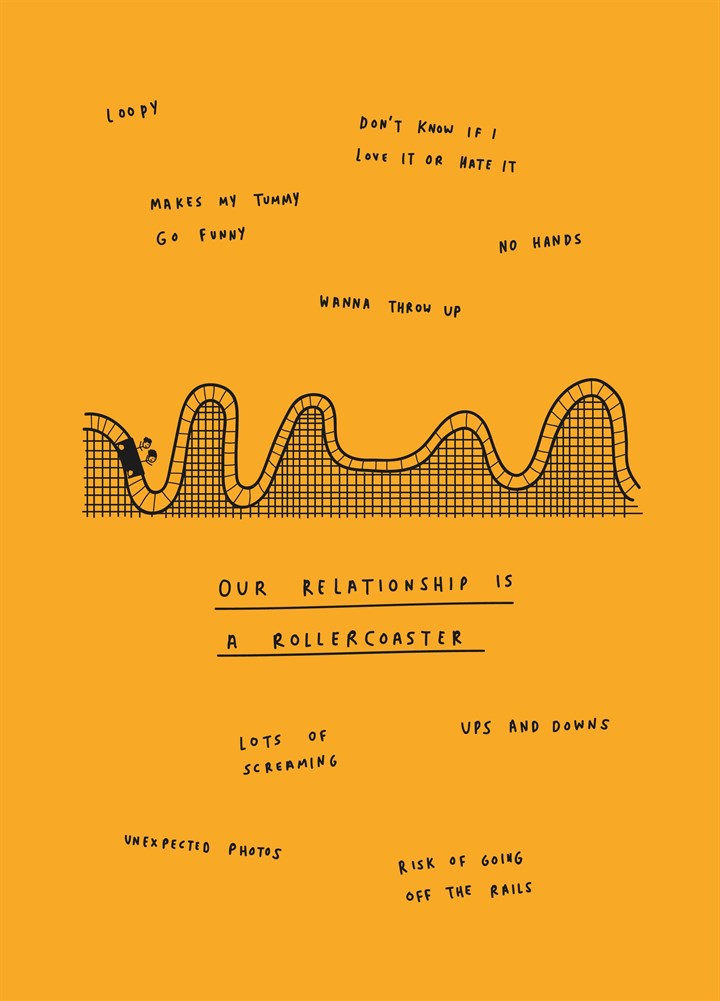 Relationship Rollercoaster Card