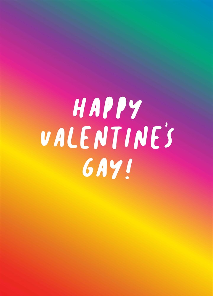 Happy Valentines Gay Card
