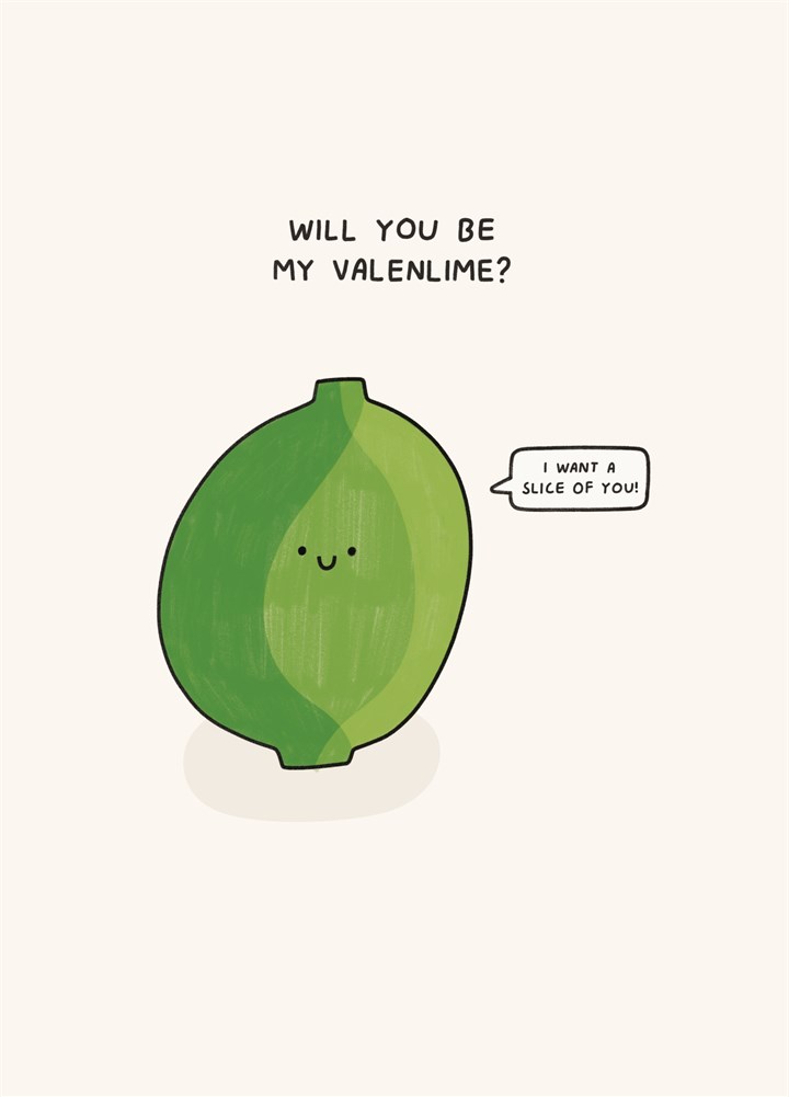 Be My Valenlime Card