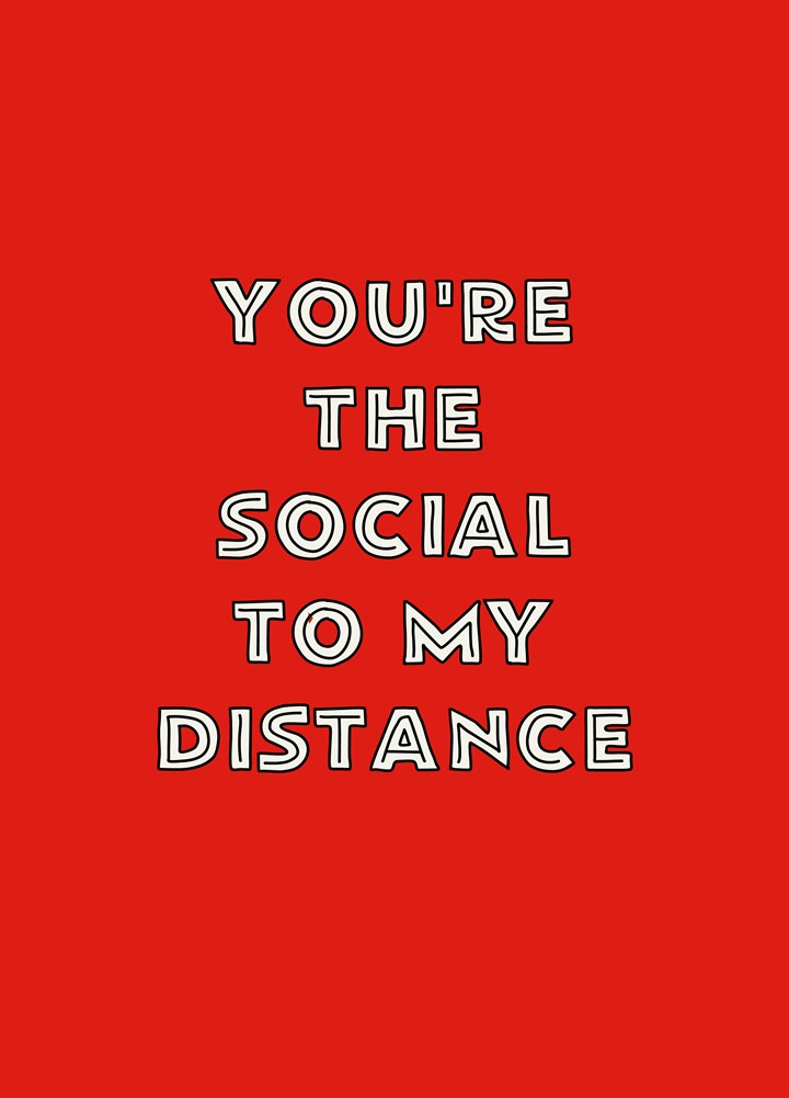 Social To My Distance Card