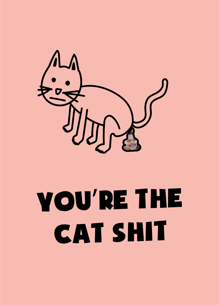 You're The Cat Shit Card
