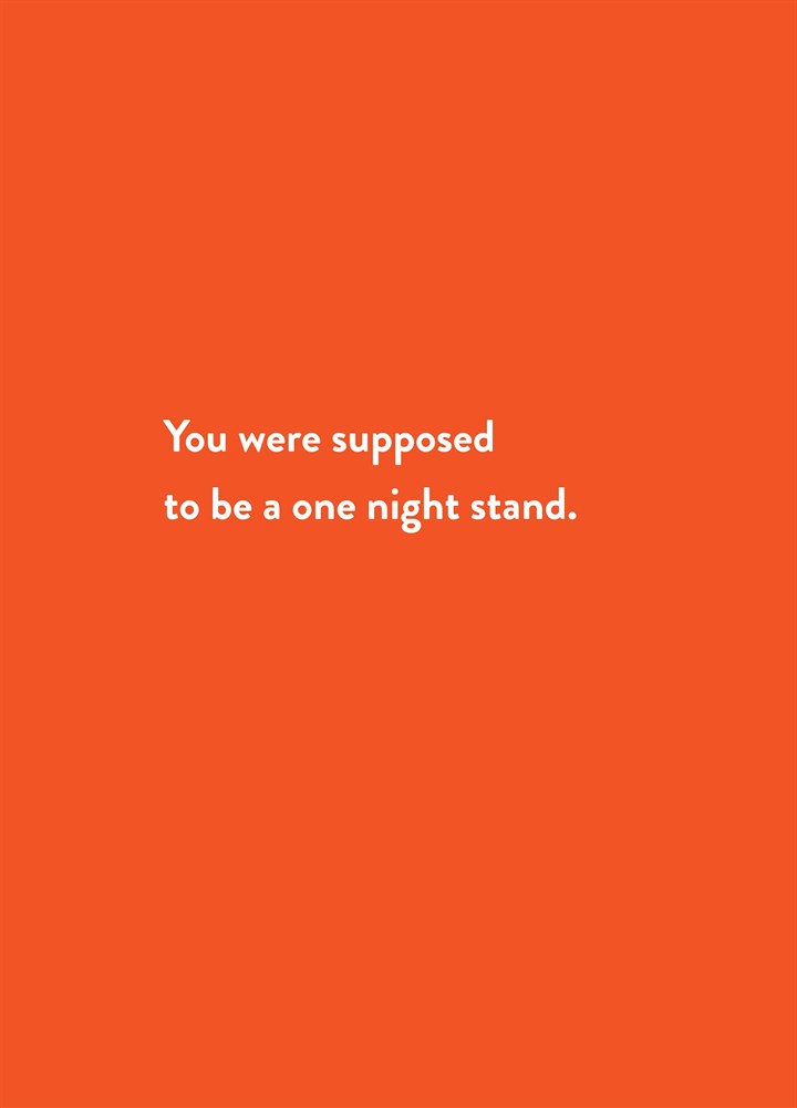 One Night Stand Card